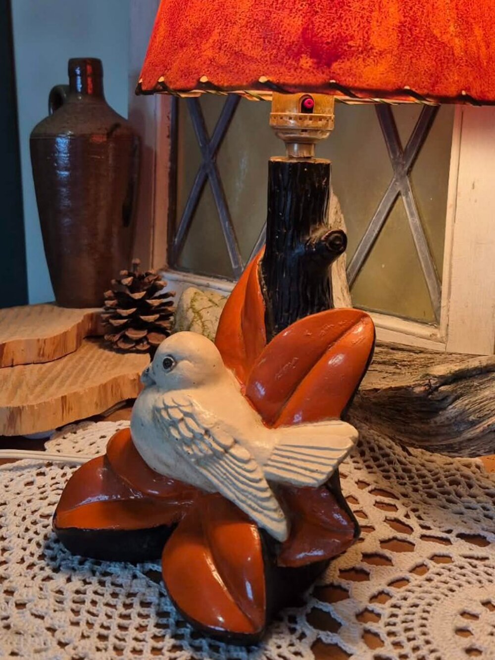 UNIQUE M Choquette Art Peice - MCM Vintage 15" Electric Lamp - Picture 4 of 16